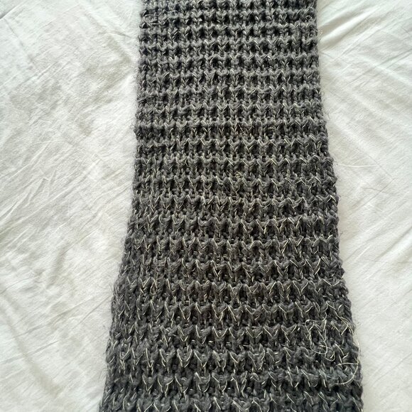 Black and Silver Infinity Scarf - Picture 2 of 3